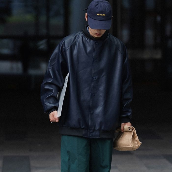 フェイクレザー ブルゾン M10427