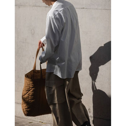 オープンカラー 長袖シャツ　M10371