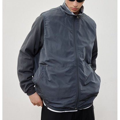 リバーシブル ジップアップ ベスト　M10357