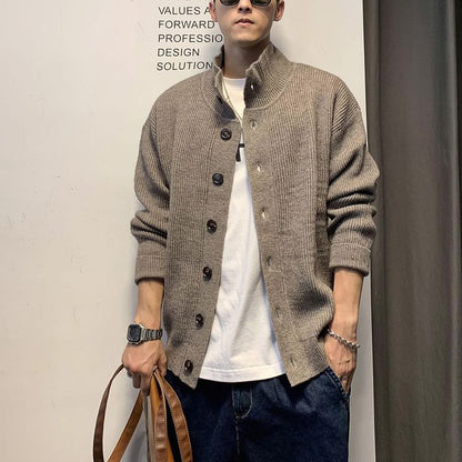 スタンドカラー カーディガン　M10529