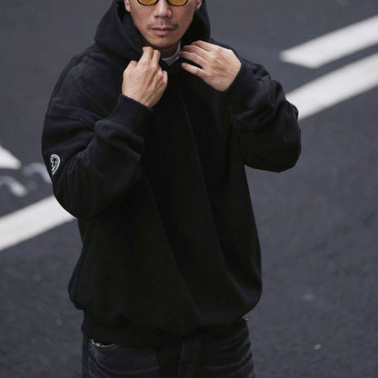 袖刺繍 プルオーバー フーディ　M10341