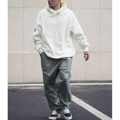 袖刺繍 プルオーバー フーディ　M10341