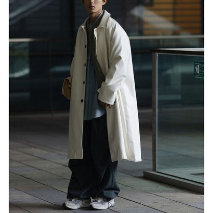 フェイクレザー ロングコート　M10354