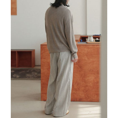 ストライプ柄 ワイドパンツ　M10423