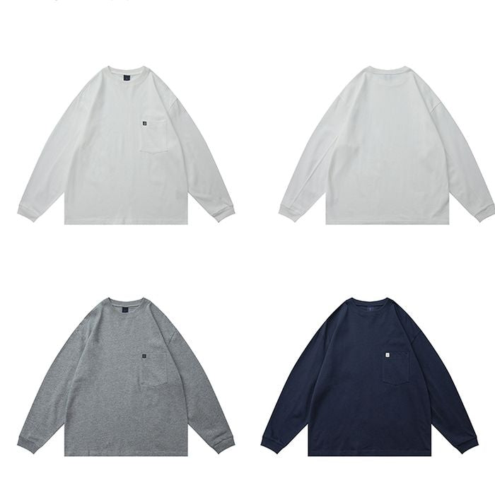 胸ポケット 長袖Tシャツ　M10582