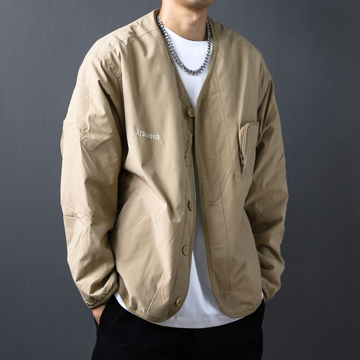 パイピング ノーカラージャケット　M10491