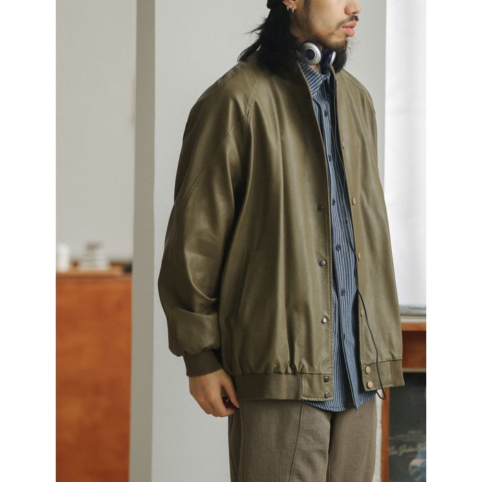 フェイクレザー ブルゾン M10427