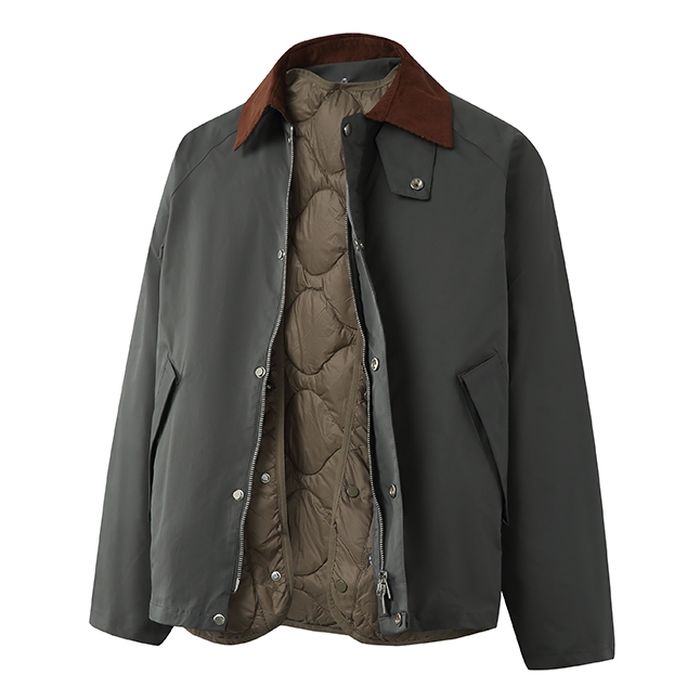 キルティング裏地 コーデュロイ襟 ジャケット　M10621