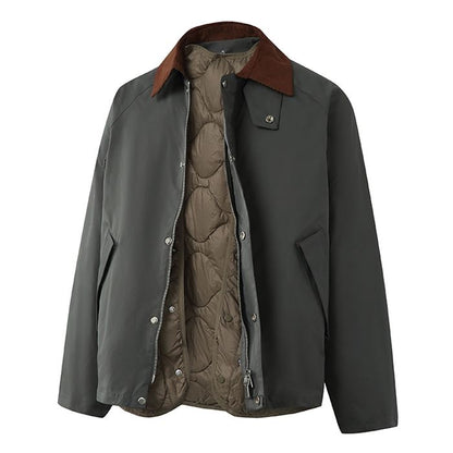 キルティング裏地 コーデュロイ襟 ジャケット　M10621