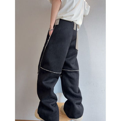 ボア パイピング ワイドパンツ　M10810