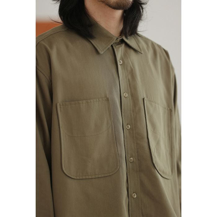 胸ポケット付き 長袖シャツ　M10362