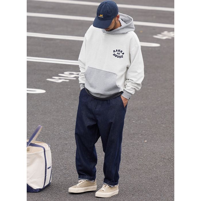 バイカラー プルオーバー フーディ　M10459