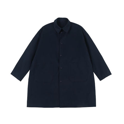 ミディアム丈ステンカラーコート　M10337