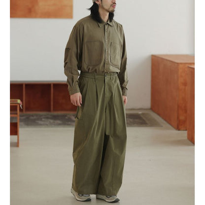 胸ポケット 長袖シャツ　M10378