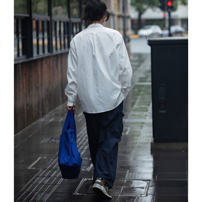 オープンカラー 長袖シャツ　M10371