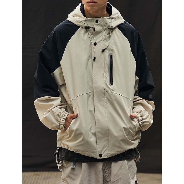 バイカラー フード付きジャケット　M10592