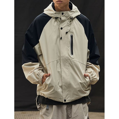 バイカラー フード付きジャケット　M10592