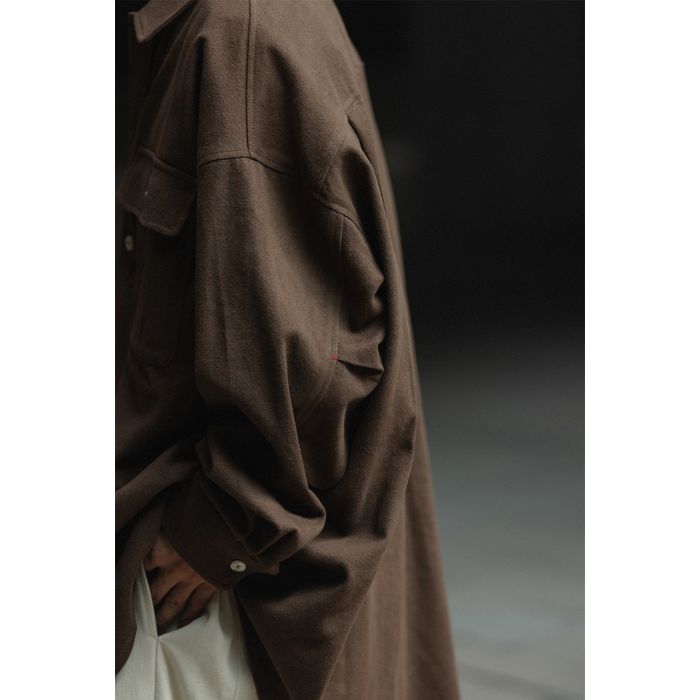 ステッチポケット 長袖シャツ　M10375