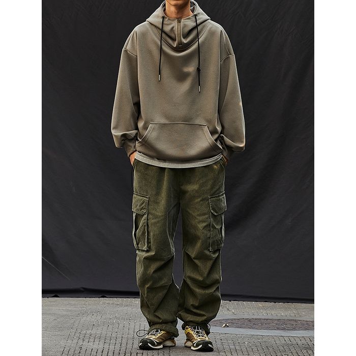 ハーフジップ フーディ　M10546