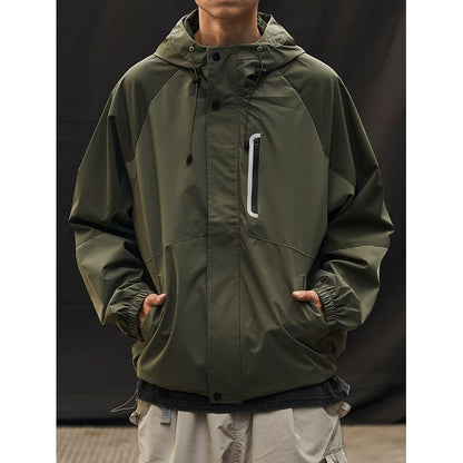 バイカラー フード付きジャケット　M10592