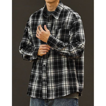 チェック柄シャツ M10597