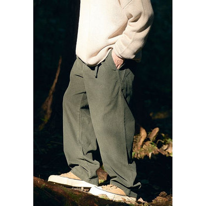 ベルト付き コーデュロイワイドパンツ　M10577