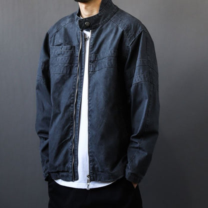 スタンドカラー ジップアップ ジャケット　M10507