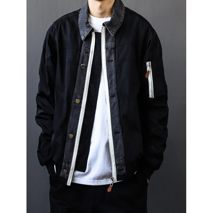 異素材ミックス ジャケット　M10501