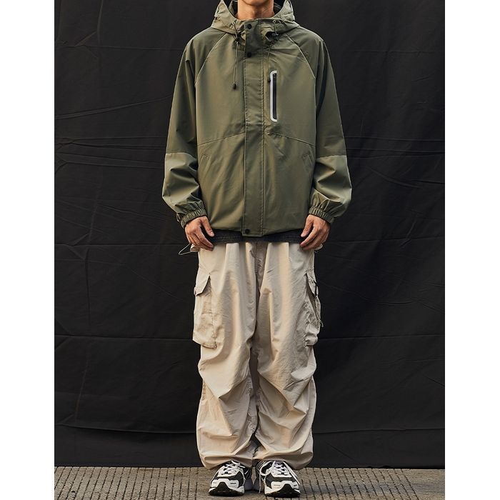 バイカラー フード付きジャケット　M10592