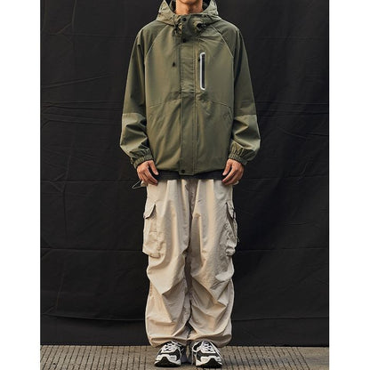 バイカラー フード付きジャケット　M10592