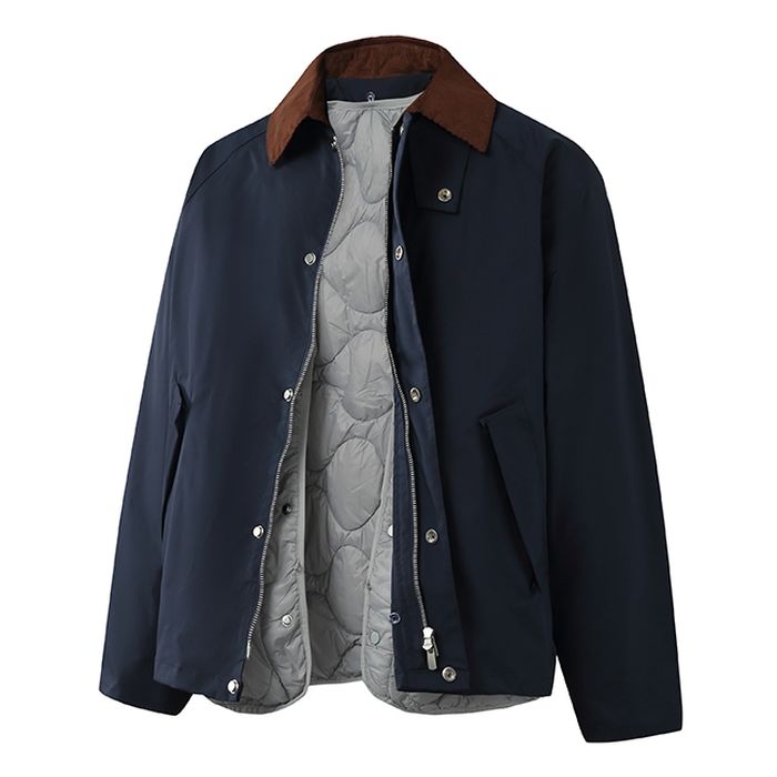 キルティング裏地 コーデュロイ襟 ジャケット　M10621