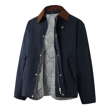 キルティング裏地 コーデュロイ襟 ジャケット　M10621