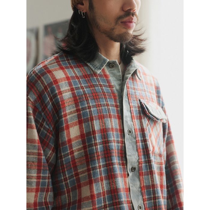 チェック柄 シャツ M10387