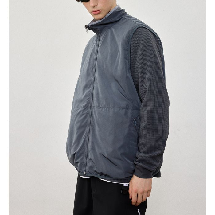 リバーシブル ジップアップ ベスト　M10357