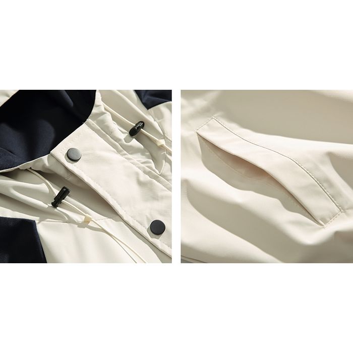 バイカラー フード付きジャケット　M10592