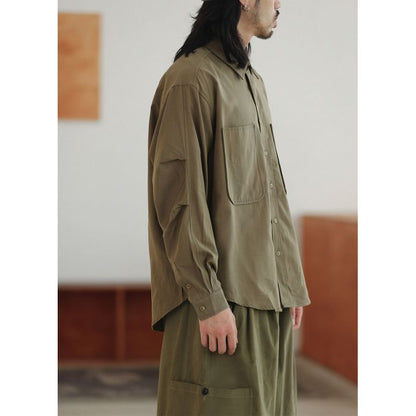 胸ポケット付き 長袖シャツ　M10362