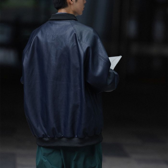 フェイクレザー ブルゾン M10427