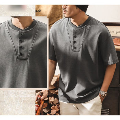 ヘンリーネック Tシャツ　M10743