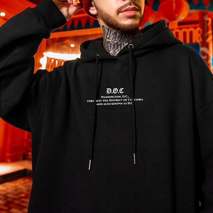 アクセントロゴ オーバーサイズ フーディ　M10489