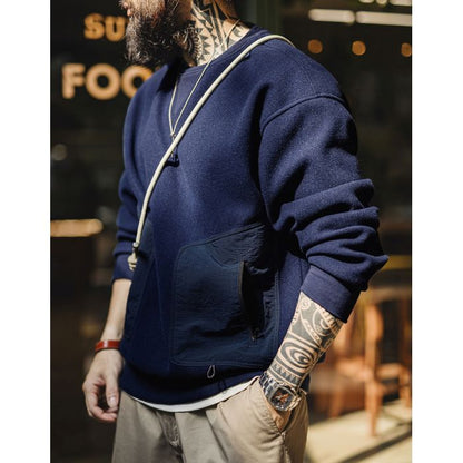 パッチワーク ポケット セーター M10557