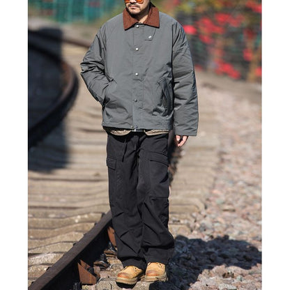 キルティング裏地 コーデュロイ襟 ジャケット　M10621