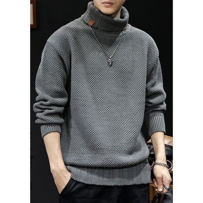 タートルネック ワッフルニット　M10538