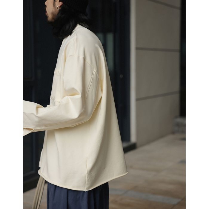 ポケット付 長袖Tシャツ　M10376