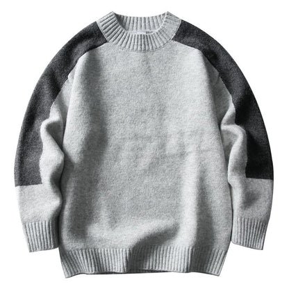 バイカラー クルーネックニット　M10594