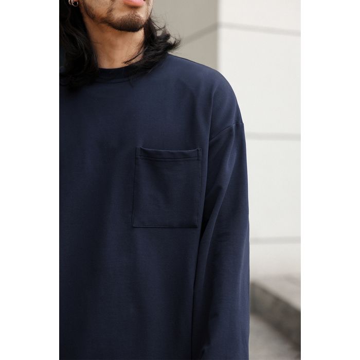 ポケット付 長袖Tシャツ　M10376