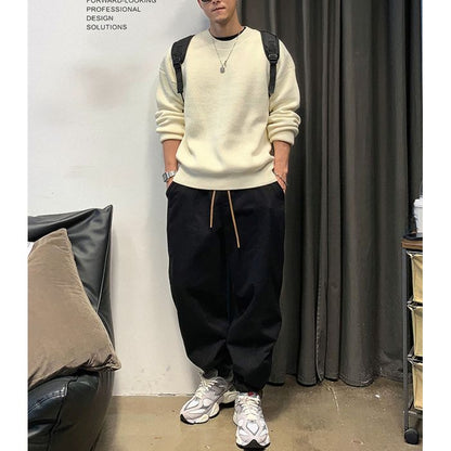 ドロップショルダー クルーネックニット　M10539