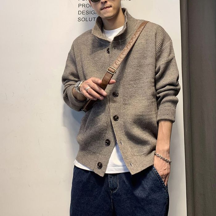 スタンドカラー カーディガン　M10529