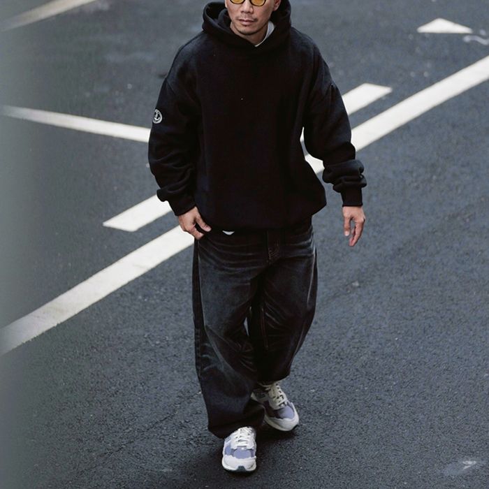 袖刺繍 プルオーバー フーディ　M10341