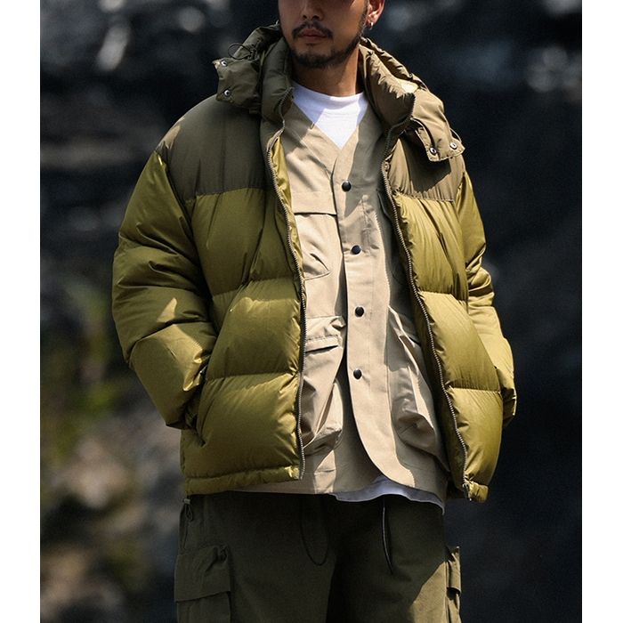 デタッチャブルフード ダウンジャケット　M10563