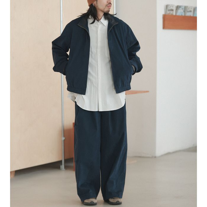 PUカラー フルジップ ブルゾン　M10381